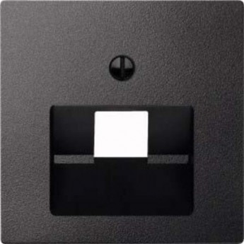 Центральная плата SCHNEIDER ELECTRIC MERTEN для розетки RJ45, 1 пост, АНТРАЦИТ, SM