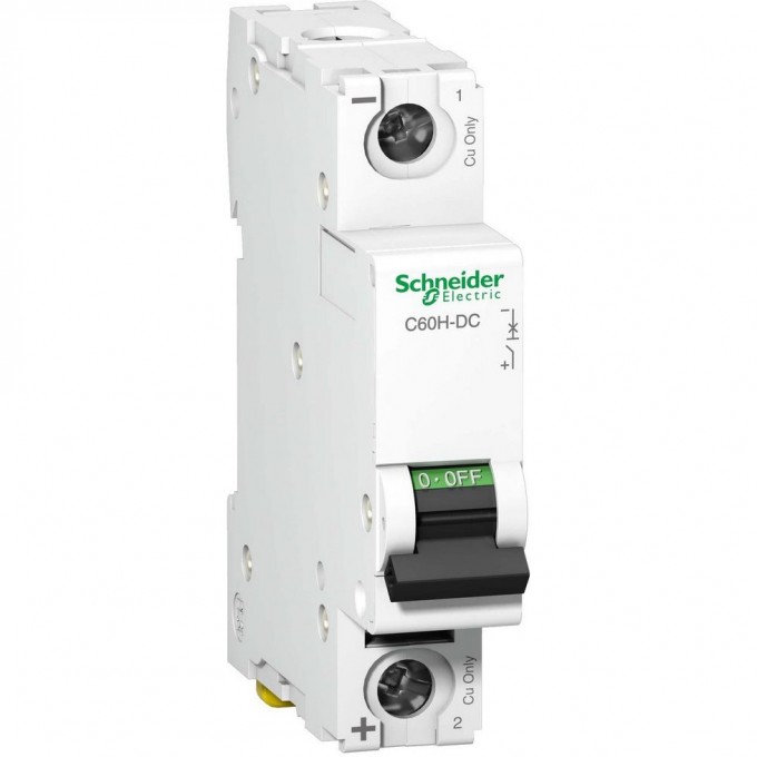 Автоматический выключатель SCHNEIDER ELECTRIC ACTI 9 C60H-DC 1П 10А C 250В DC A9N61508 Автоматический выключатель SCHNEIDER ELECTRIC ACTI 9 C60H-DC 1П 10А C 250В DC A9N61508