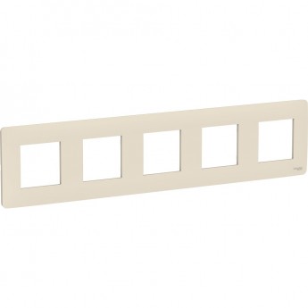 5-постовая рамка SCHNEIDER ELECTRIC UNICA STUDIO, бежевый