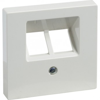 Центральная плата SCHNEIDER ELECTRIC MERTEN для розетки RJ45, 2 поста, ПОЛ.БЕЛЫЙ, SM
