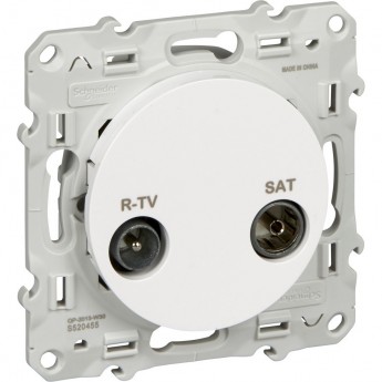 Розетка R-TV/SAT SCHNEIDER ELECTRIC ODACE, оконечная, белый