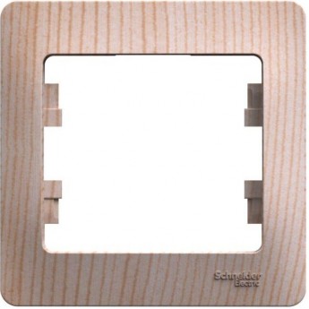 Рамка SCHNEIDER ELECTRIC GLOSSA 1-пост сосна