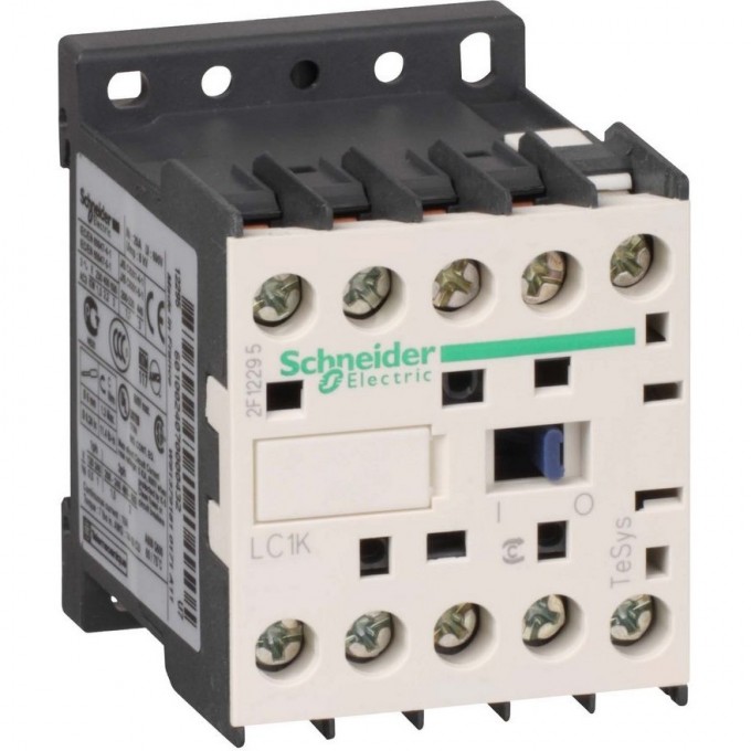 Контактор SCHNEIDER ELECTRIC TESYS K 3P,9 A,НО,24V 50/60 ГЦ, винтовой зажим LC1K0910B7