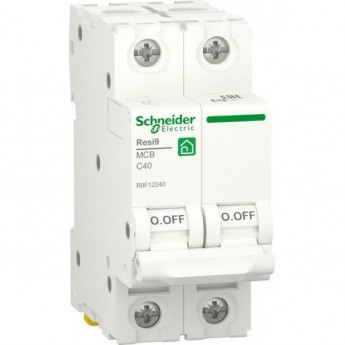 Выключатель автоматический SCHNEIDER ELECTRIC RESI9 модульный, 2п C 40А 6000А
